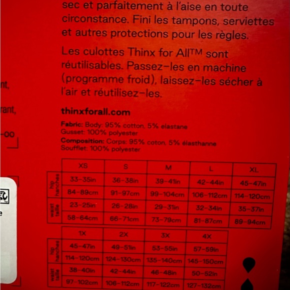 Thinx For All Period Underwear Size XS Hi-Waist Super Absorbency brand New - Picture 3 of 4